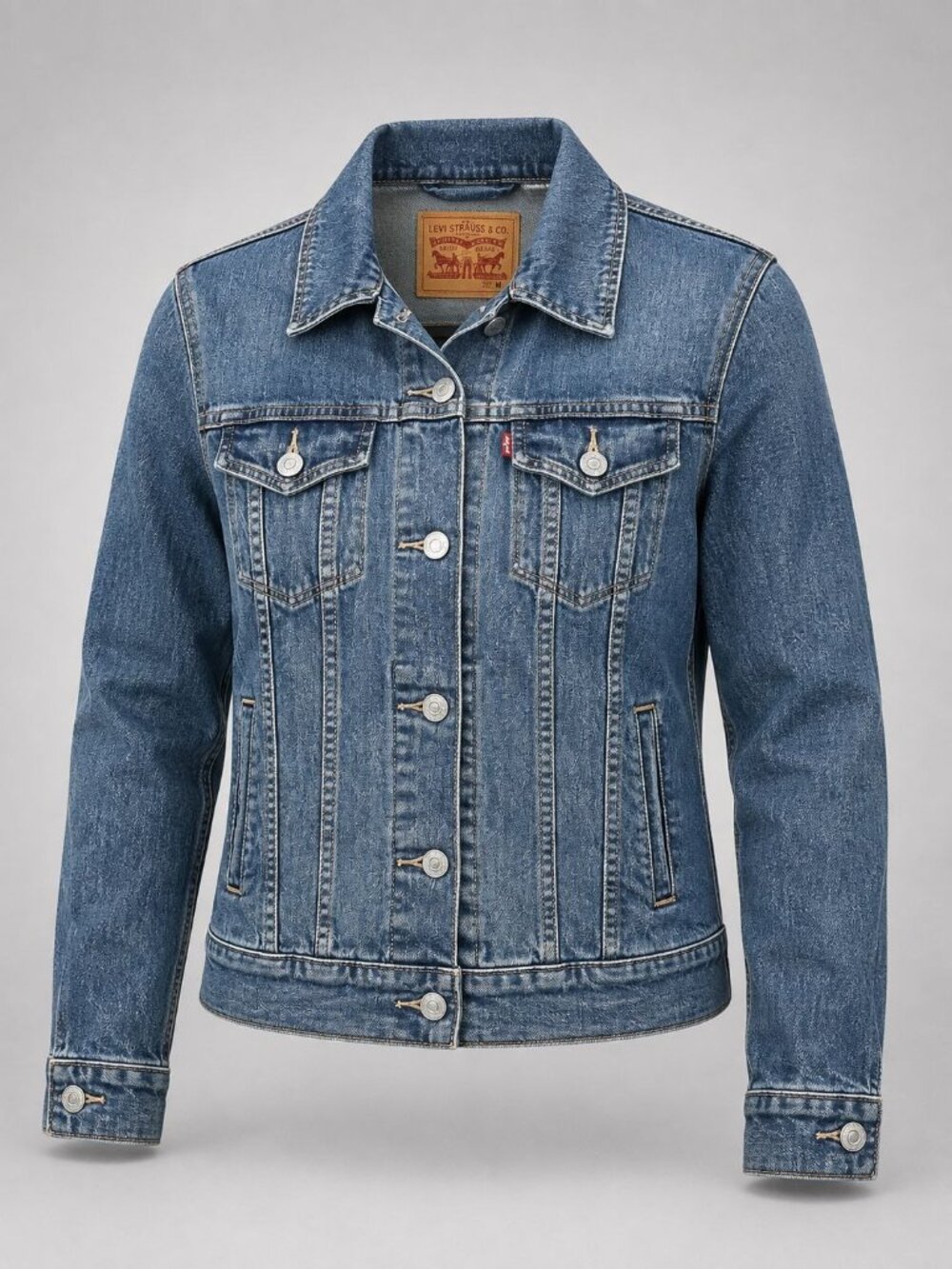 Levis Strauss Womens Size Medium Jean Jacket Vintage Denim Trucker